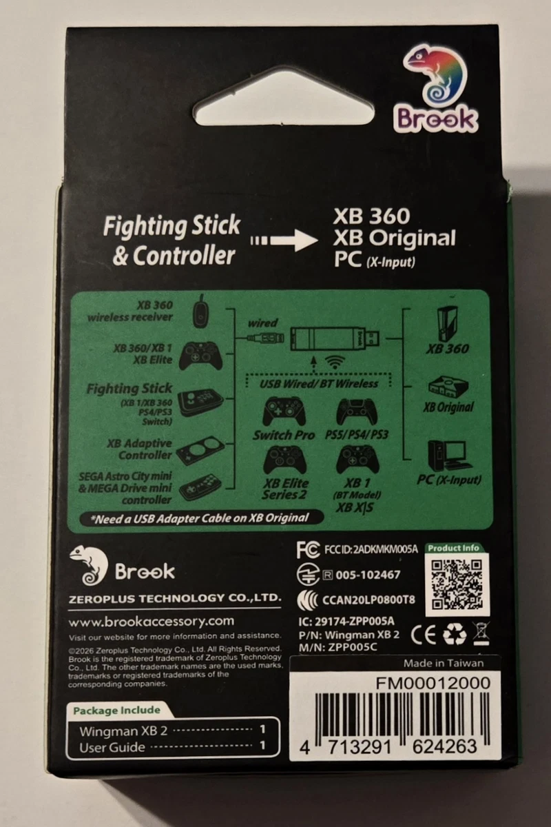 Brook Wingman XB2 USB Xbox 360 / Original / PC für Xbox One / Series Controller