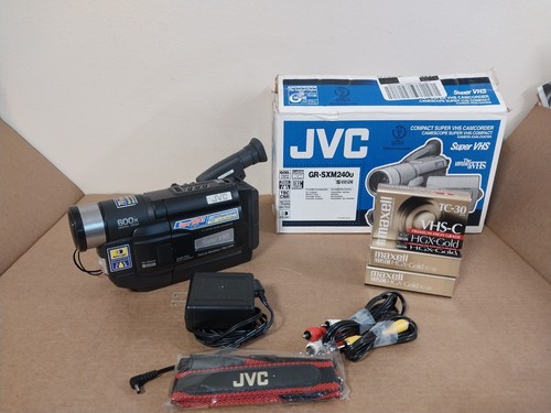 Videocámara compacta súper VHS JVC GR-SXM240U transferencia de video PAQUETE PROBADO