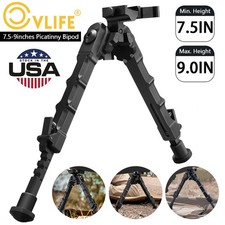 Hunting Bipod Quick Detach Mount 7.5-9inches Adjustable Fits 20mm Picatinny Rail