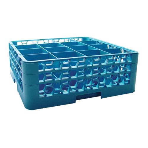 Carlisle 67142 16 Compartment Opti Clean™ Glass Rack and Extenders