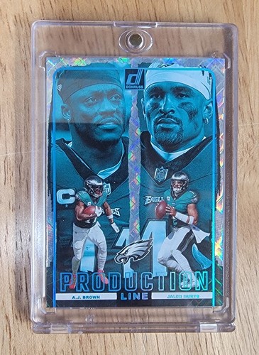 2024 Panini Eagles Aj Brown/Jalen Hurts Cosmic Production Line #6 76/100
