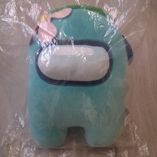NEW Among Us Plush Series 2 - Cyan Crewmate with Pink Flower Hat - Official