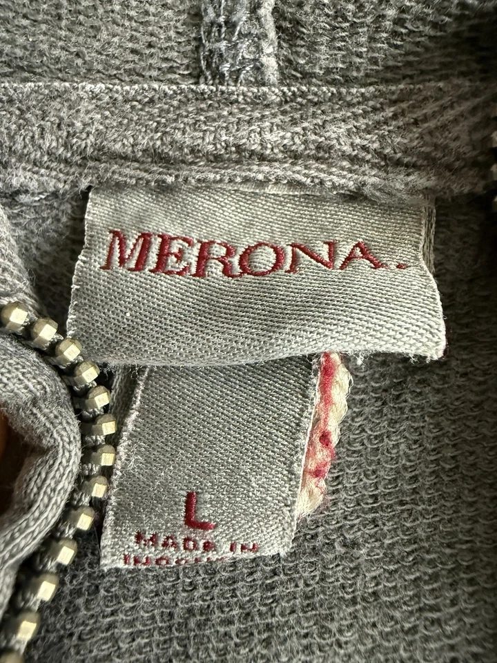 Sudadera con capucha Merona gris grande para hombre Foto 2 de 2