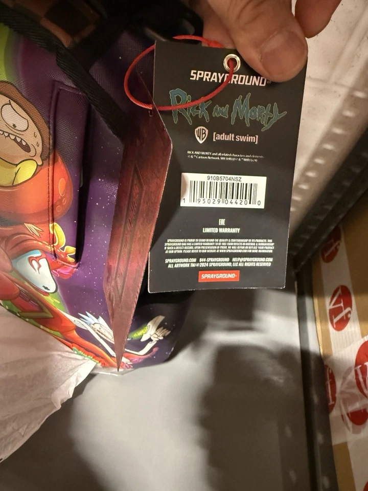 Mochila Sprayground X Rick & Morty atascada en un pepinillo (DLXV) limitada daños raros Foto 3 de 4
