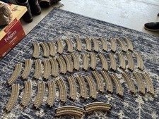 Huge Geo Trax Lot - Train Cars Buildings Tracks  More Than 80 pieces