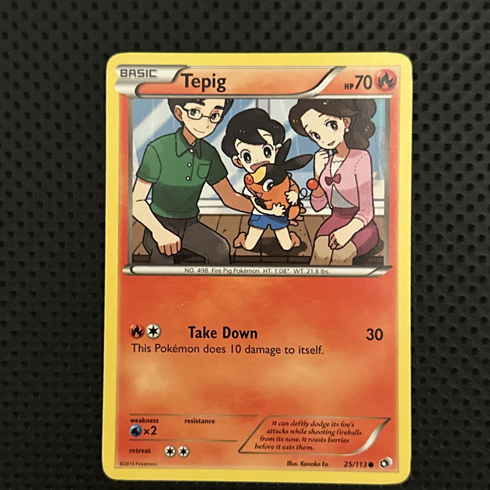 Tepig 25/113 Common Legendary Treasures Pokemon Lightly Played add to your deck