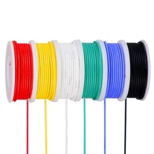 TUOFENG 26awg Wire Flexible Silicone Wire,26 Gauge Tinned Copper Wires Silico...