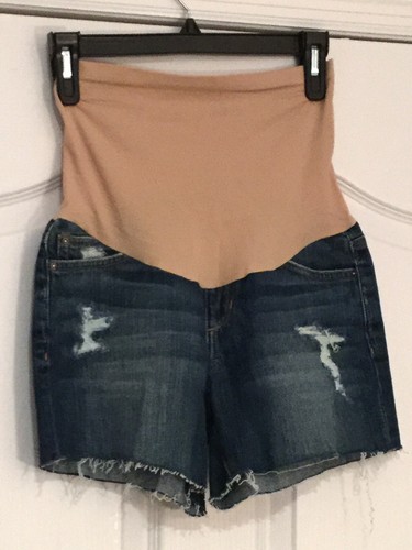 Maternity Cut-Off Jean Shorts. Sz 26 