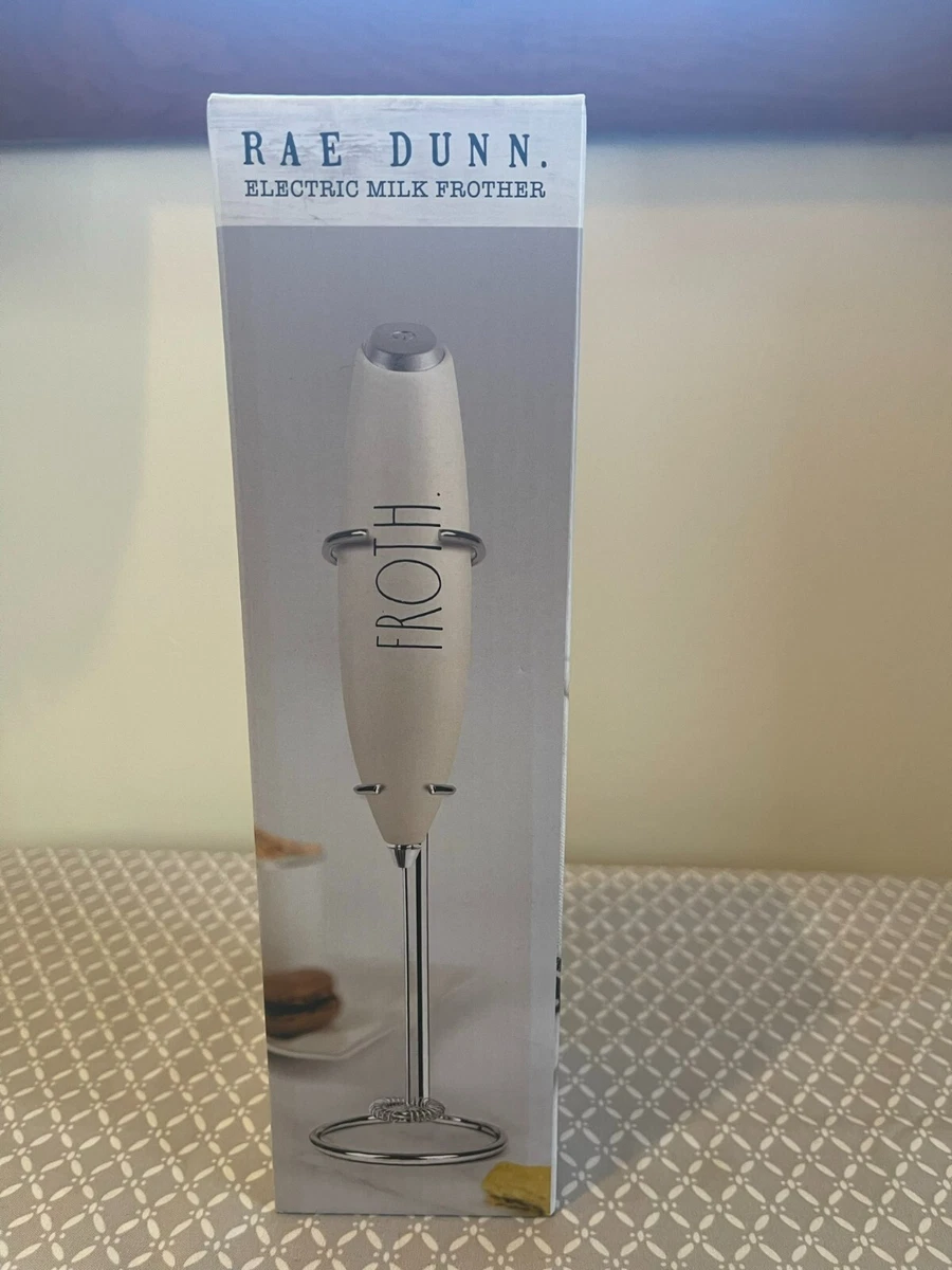 RAE DUNN Electric Milk Frother - (white) Brand New!