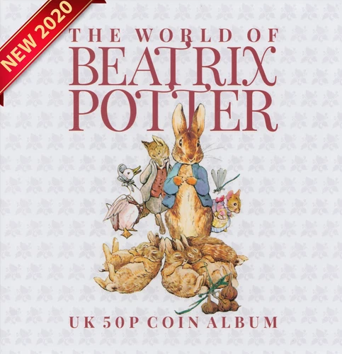NEW Coin Album 2016 - 2021 Beatrix Potter Peter Rabbit 50p 15 Puddle-Duck  [C]