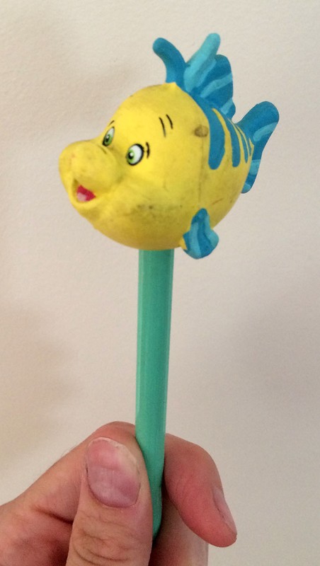 little mermaid flounder pencil collectible vintage disney memorabilia applause