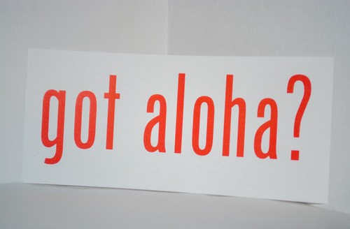 Got Aloha Poi Rice Shoyu Vinyl Auto Laptop Mac Tablet Aufkleber Farbe & Spruch wählbar - Bild 9 von 9