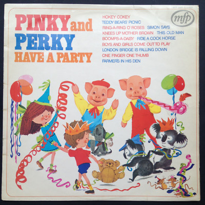 Geoff Love PINKY AND PERKY HAVE A PARTY Children's Novelty LP Teddy Bears Picnic