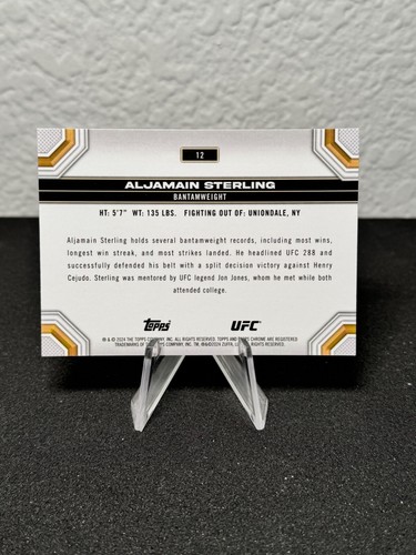 Réfracteur à prisme base UFC chromé 2024 Topps 1 - 200 - COMPLÉTEZ VOTRE SET - PYC - Photo 13/237