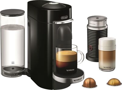 Nespresso Vertuo Plus Coffee and Espresso Maker with Aeroccino Milk Frother -...
