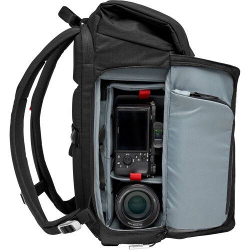 Manfrotto Compact Camera Backpack 30L /Mirrorless/ DSLR/3 Lenses/ Laptop/ Tripod - Picture 3 of 16