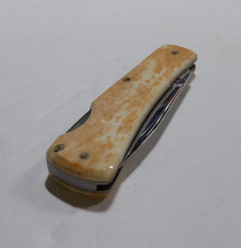 Alabama Crimson Tide Frost Buck Horn Smooth Bone Lockback 2 5/8" - Picture 11 of 14