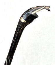 Vintage Unused Carved Horn Elephant Head Shoe Spoon Horn Accessory