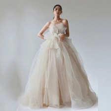 Wedding Dresses Strapless Spaghetti Strap Floor Length Formal Bridal Gowns