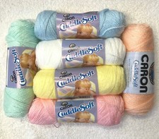New Caron Cuddle Soft 1.75 ounce Skeins Yarn Choice Green Pink Blue White Yellow