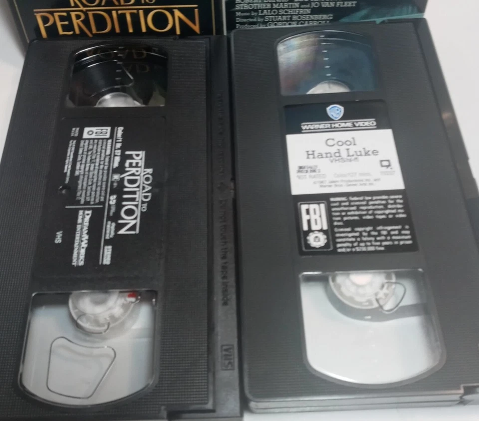 2 VHS Tapes Road to Perdition & Cool Hand Luke Tom Hanks and Paul Newman - Image 4 of 4