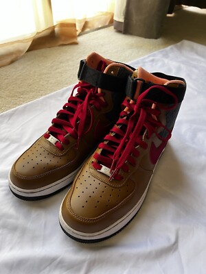 Nike Air Force 1 '07 High Ale Brown Red 315121-201 - Size 10.5