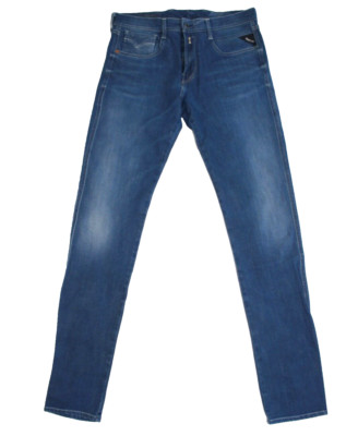 Replay Hyperflex+ Anbass Herren Jeans - M914 - Blue blau - W31 L34