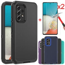 For Samsung Galaxy A53 5G Case Shockproof Hybrid Hard Cover / Screen Protector