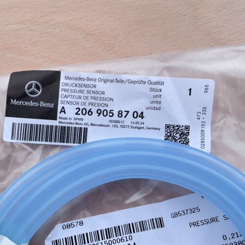New Genuine Mercedes C Class W206 Pedestrian Protection Sensors + Tube Complete - Picture 2 of 13