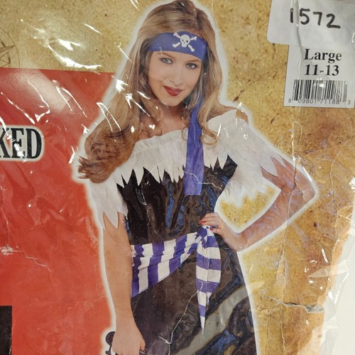 Costumes USA Shipwrecked Cutie 530 Black Junior Large (11-13) NEW - Picture 2 of 5