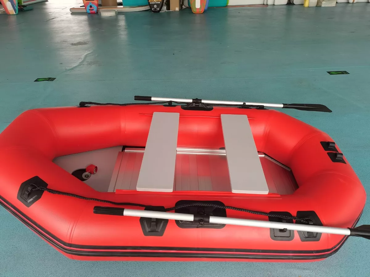 Inflatable 3 Person Self Baling Fishing Mariner Dingy Raft Boat W