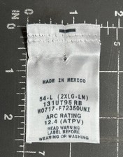 Workrite FR Flame Resistant Fire Retardant Workwear Clothing Patch Badge Tag