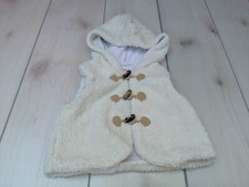 gymboree bear girl vest coat jacket 2t 3t youth faux fur hoodie SO CUTE