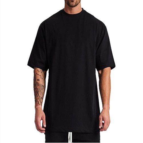 Men's Oversized Cotton T-Shirt with Streetwear Style | Hip Hop Fashion Tee - Imagen 16 de 17