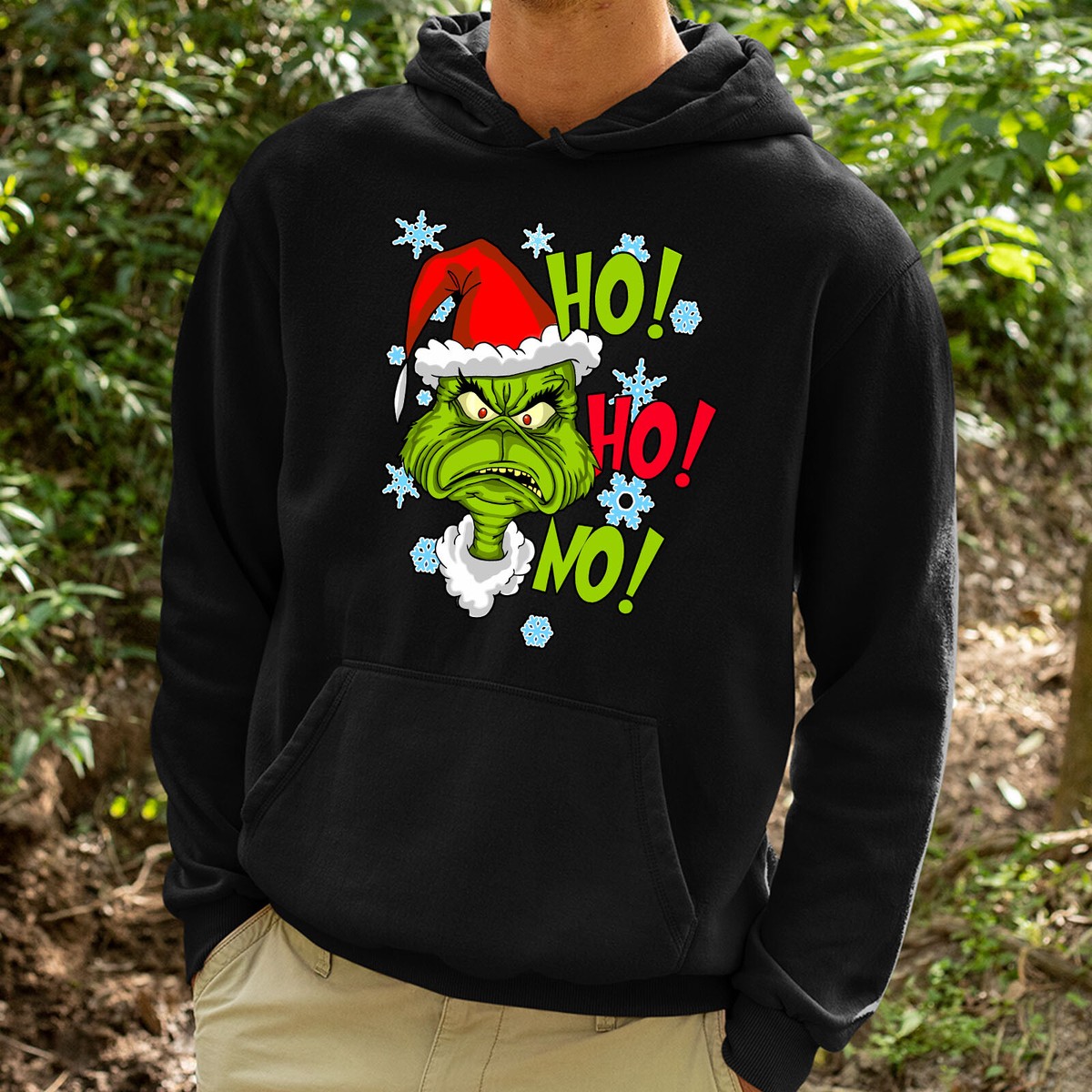 Grinch Angry Mens Hoodie Xmas Grinchmas Mean Jolly Funny Novelty