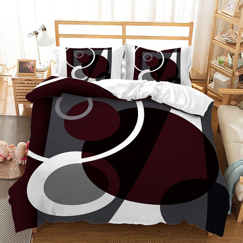 Geometric Figure Letter Skull Outer Space Alien Doona Duvet Quilt Cover Bed Set - Picture 7 of 16