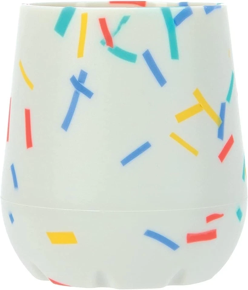 Toddler Silicone Training Cup 2oz – Easy‑Grip Spoutless Baby Cup Confetti - Image 2 of 4