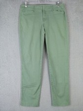 Old Navy Womens Size 4 28x26 Sage Green Pixie Cotton Blend Pants