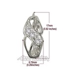 14k White Gold European Style Diamond Earrings 14k White Gold GSI2 #E966 — photo 4