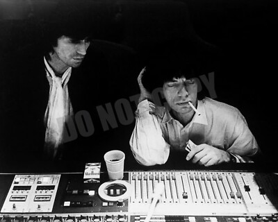 Rolling Stones KEITH RICHARDS MICK JAGGER In Studio For Some Girls 8x10 Photo