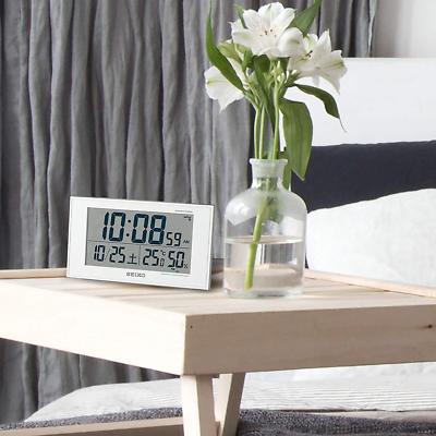 Seiko Japan Alarm Clock with Thermometer Temperature BC402W