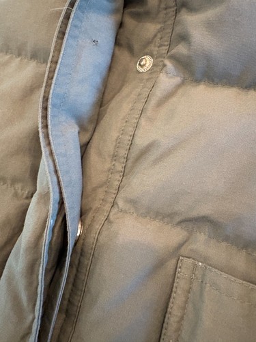 J. Crew Olive Down Snowbound Puffer Real Shearling Collar L MSRP $369 Warm *Read - Picture 11 of 11