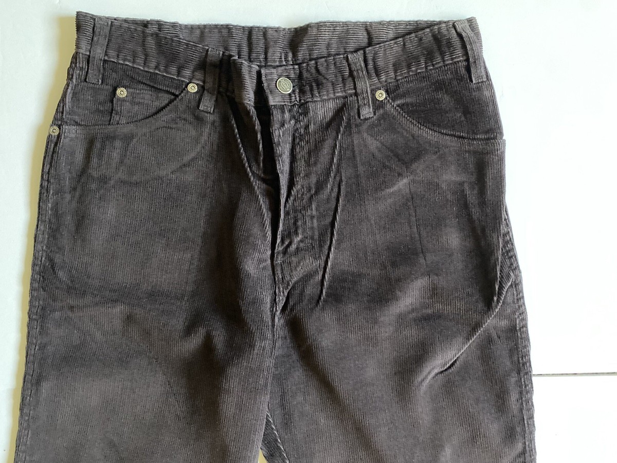 NWT Vintage Dickies 34x30 Men's Corduroy Pants Dark Brown Work