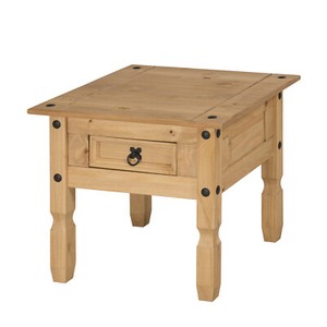 pine lamp table