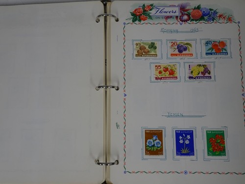 1950s 1960s International White Ace Floral 325+ Postage Stamps Europe Asia Vtg - Picture 11 of 20