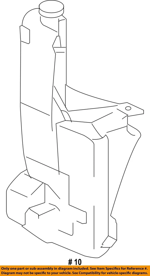 Used Washer Fluid Reservoir fits: 2003 Chevrolet Silverado 2500 pickup Grade A - Image 3 of 4