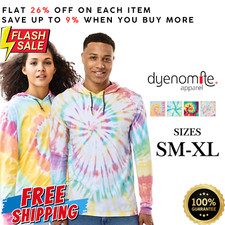 DY950 Dyenomite Apparel® 430VR Unisex Long Sleeve Spiral Ultra Premium Hoodie