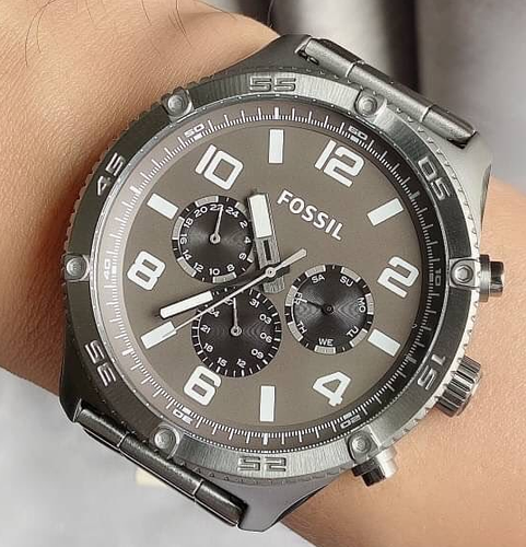 Chronograph Gunmetal Stainless Steel 