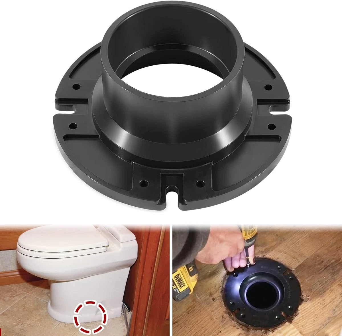Toilet on sale floor flange