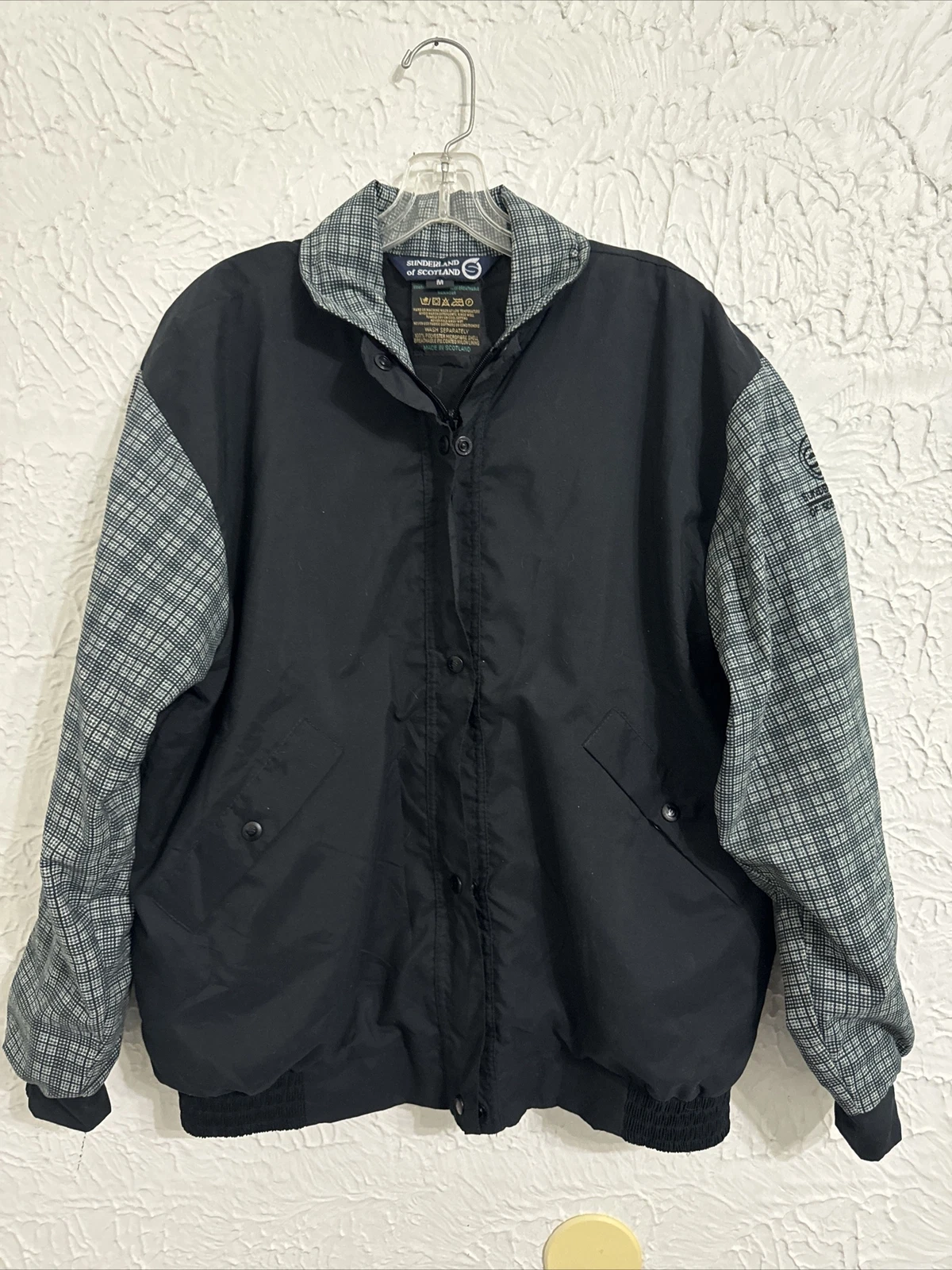 Vintage Sunderland of Scotland Golf Waterproof Jacket Full Zip size M